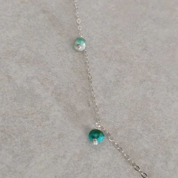 Sterling Silver Kingman Turquoise Necklace - Picture 2 of 10